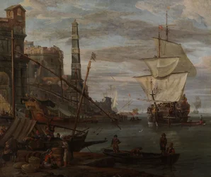 Scène portuaire