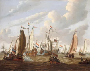 Pierre le Grand accueilli par la Compagnie néerlandaise des Indes orientales