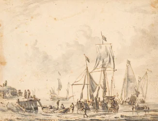 Bateaux amarrés à un embarcadère