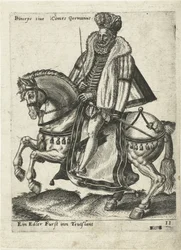 Souverain allemand à cheval