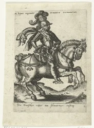 Cavalier allemand en armure noire