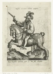 Cavalier allemand avec pistolet