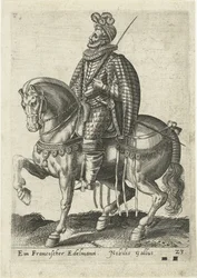 Noble français à cheval