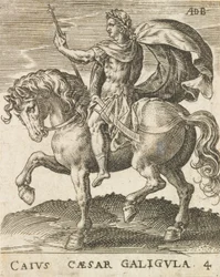 Caius César Caligula des Douze Césars à cheval, vers 1565-1587