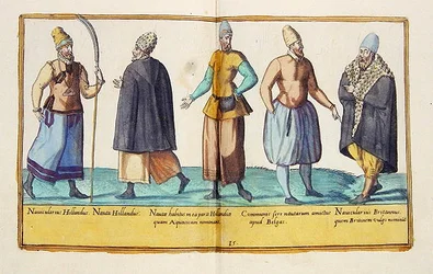 Costumes du XVIe siècle de Omnium Poene Gentium Imagines, publié à Cologne