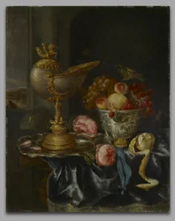 Nature morte avec coupe de nautile