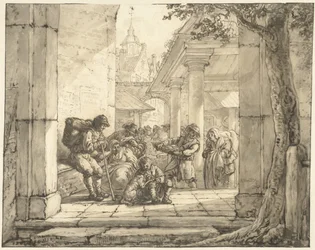 Marché dans une ville