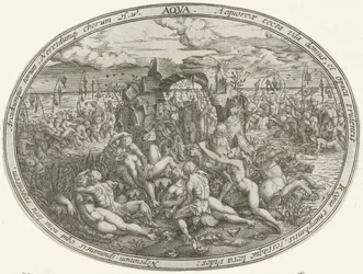 Neptune avec néréides et tritons : l