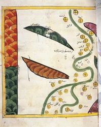 Carte du delta du Nil et de deux oasis