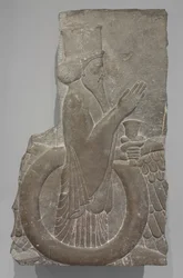 Ahuramazda dans le disque ailé, Persépolis, 486-460 av. J.-C.
