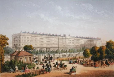 Hyde Park Gardens, vers 1862