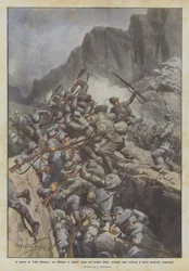 Au col de Valle Inferno, un peloton d