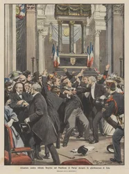 Attentat contre Alfred Dreyfus au Panthéon de Paris lors de la glorification de Zola