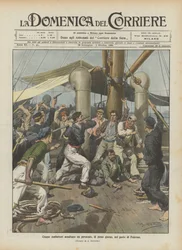 Cinq malfaiteurs attaquent un paquebot en plein jour dans le port de Palerme