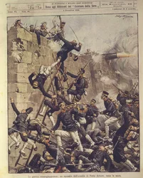 Illustration de couverture du siège de Port Arthur en Chine pendant la guerre russo-japonaise de 1904-1905