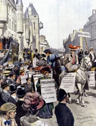 Manifestations à Londres en septembre 1908