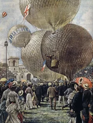 Départ de montgolfière au Salon de l