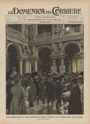 Élections générales politiques du 7 mars, proclamation des députés de Milan dans la cour