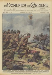 Héroïsme italien en Espagne, un général à la baïonnette