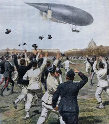 Vol du dirigeable piloté par Crocco et Ricaldoni à Rome, 31 octobre