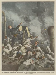 Les derniers défenseurs de la monarchie, équipage du Don Carlos tombé autour d