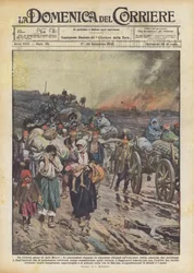 Les Grecs fuyant Smyrne, guerre gréco-turque (1919-22) 1922