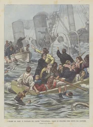 Les drames de la mer, le naufrage du vapeur Wallawalla chargé de chercheurs d