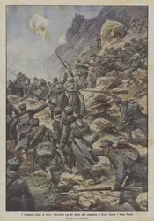 Les volontaires cyclistes au feu, la rencontre avec les alpins, à la conquête de Dosso Casina et Dosso Remit