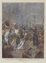 Le danger couru par 900 Italiens retournant en patrie à bord de la Città di Torino