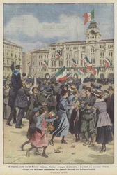 La liesse dans les rues de Trieste italienne