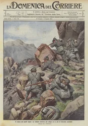 La bravoure de nos alpins, six Italiens résistent pendant cinq heures à plus de deux cents Autrichiens