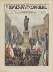 Inauguration du monument à Giuseppe Parini, à Milan, le 26 novembre 1899