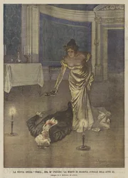 La nouvelle œuvre Tosca du M° Puccini, la mort de Scarpia (final de l
