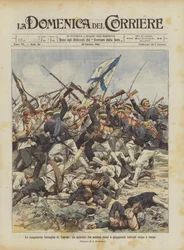 La sanglante bataille de Yen-tai, un épisode entre soldats russes et japonais luttant corps à corps