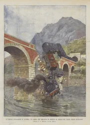 Les grandes inondations en Bavière, un train précipité suite à l