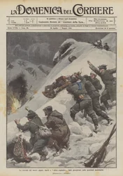 Les trouvailles de nos alpins, barils et traîneaux explosifs précipités sur les positions autrichiennes