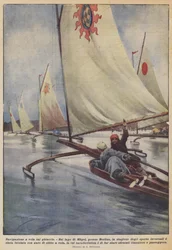 Navigation à voile sur glace