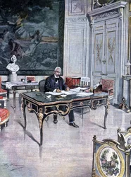 Président de la République française Félix Faure en 1899 Illustration d