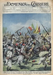Scène de joie à Addis-Abeba, Éthiopie, retour de Ras Hailou des grandes opérations de police. Défilé en l