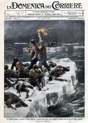 Les pêcheurs de phoques, dont certains sont morts, sont restés bloqués sur la glace dérivante de l