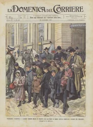 Solidarité patriotique, les enfants devenus orphelins à la suite des inondations de Modica