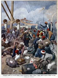 Le paquebot italien "Perseo" à l