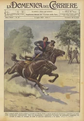 Parmi les tâches de la nouvelle police montée de New York, il y a aussi celle de secourir les cavaliers