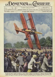 Un geste de grand courage a été accompli par le pilote italien Colombo lors de la réunion pour la Coupe d