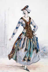 Mademoiselle Sophie, costume pour un opéra