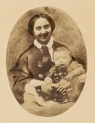 [Portrait de Marie Devéria avec son fils]