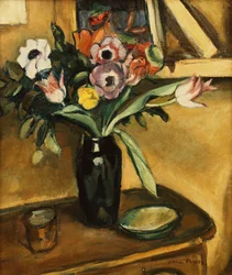 Vase de Fleurs - Anémones et Tulipes