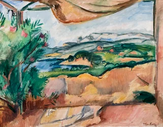 Paysage sur la terrasse