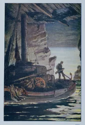 Illustration de Les Travailleurs de la Mer par Victor Hugo, 1923