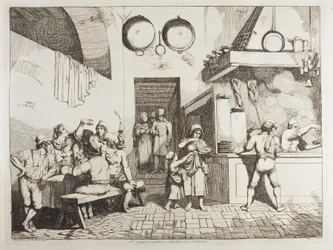 L’improvisateur dans une osteria